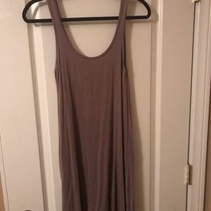 Charlotte Russe taupe cotton dress